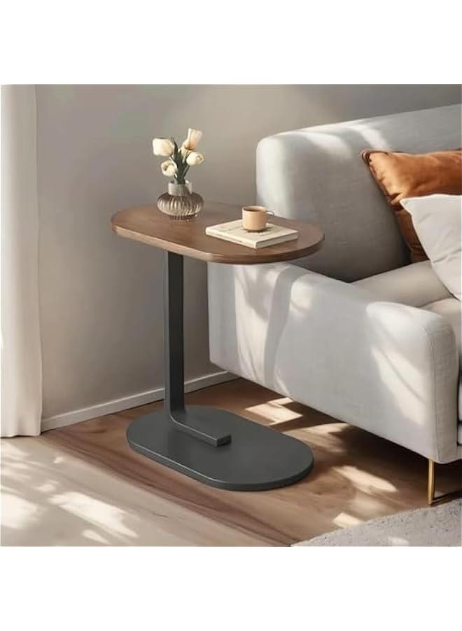 Beauenty Home Side Tables for Small Spaces，Sofa Side Table Small Coffee Table Anti-Rust Waterproof, End Tables for Living Room Bedroom Balcony Office (BROWN) - Image 2
