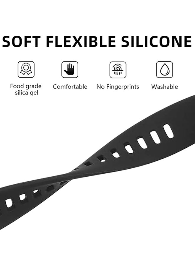 O Ozone Silicone Straps Compatible with Huawei Band 8 | Huawei Band 9, Soft Silicone Replacement Band Adjustable Strap with Clasp for Women Men- Army green  - Image 3