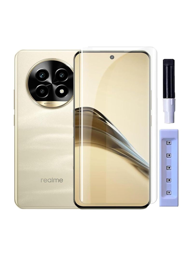 Generic Full Glass Screen Protector For Realme 12 Pro 5G /Realme 12 Pro Plus 5G UV Tempered Glass Full Glue Cover Screen Protector For Fingerprint Unlock Screen Glass Film  - Image 1