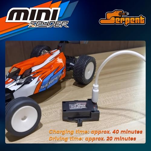 Serpent 124 Mini RC Car RTR with Gyro 124 Scale 24GHz OffRoad RC Car All Terrain OffRoad Buggy High Performance RC with 1 Battery 1 USB Data Cable - Image 5