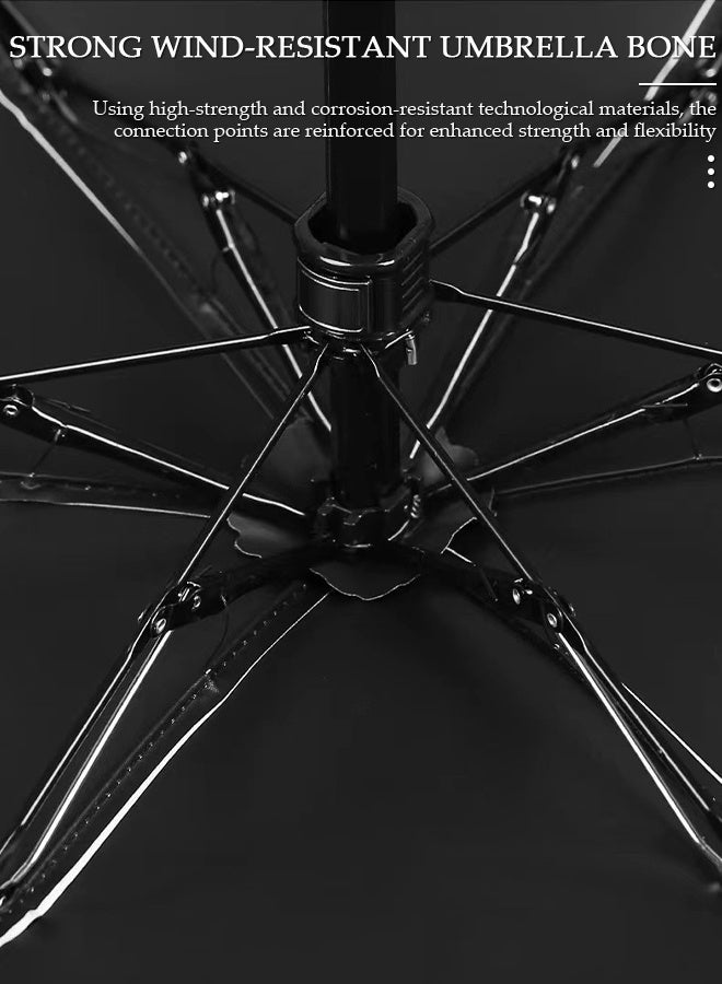 DUNISO Mini Umbrella Windproof Folding Travel Umbrella Anti-UV Sun And Rain Umbrellas Compact Portable For Women and Men - Image 5