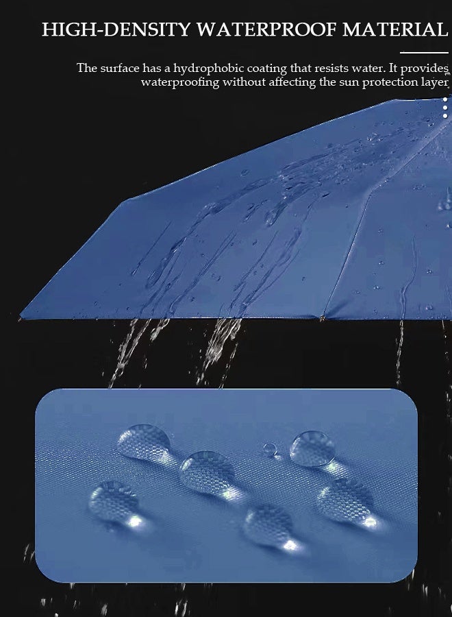 DUNISO Mini Umbrella Windproof Folding Travel Umbrella Anti-UV Sun And Rain Umbrellas Compact Portable For Women and Men - Image 4