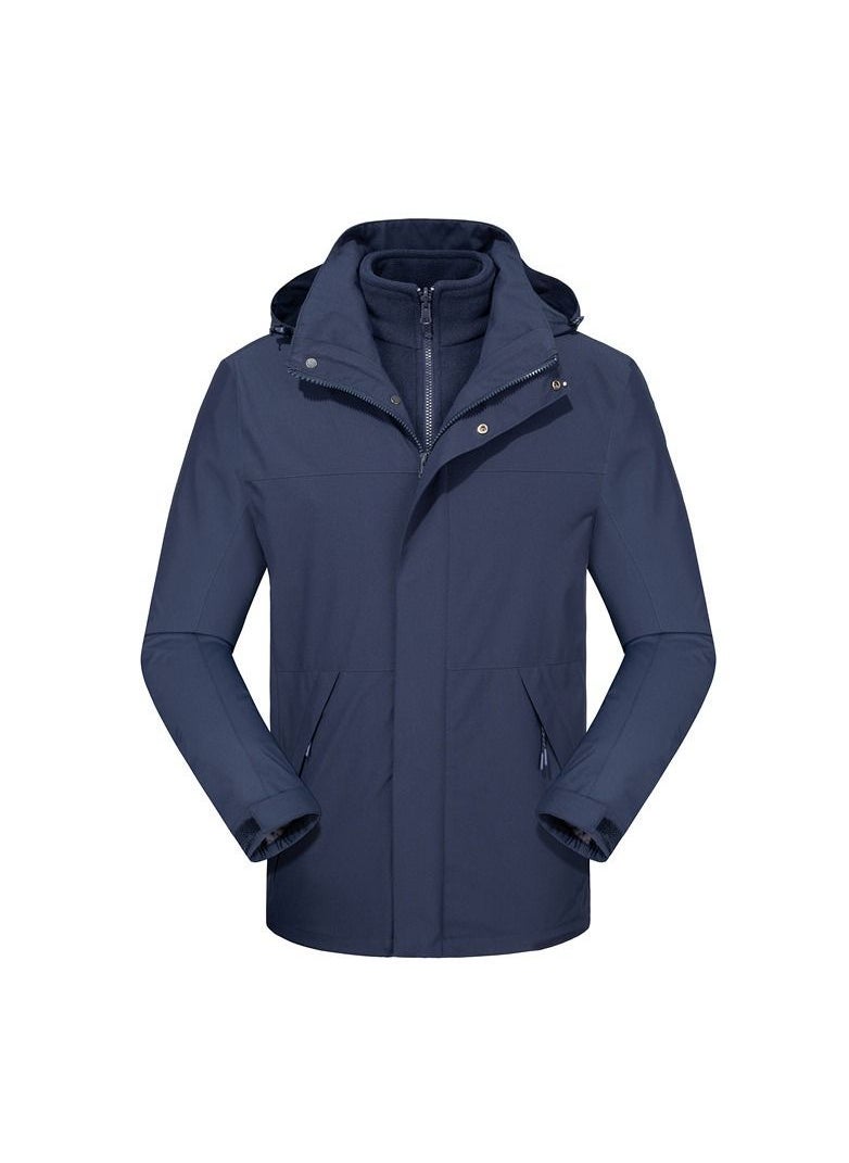 Loquat Three-in-one Detachable Two-piece Hood Waterproof Overcoat  - Image 1