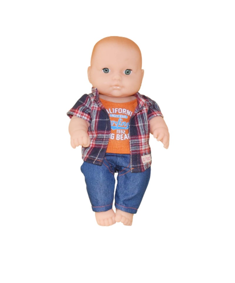 EL FIGO Cute Little Boy Toy in Exclusive Dress Doll for Kids (Rotatable Legs Arms with Removable Clothes Set 31 cm) - Image 2