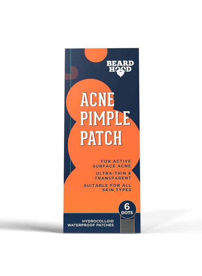 Beardhood Acne Pimple Patch | 6 Hydrocolloid Waterproof Patches | Absorbs Pimple Overnight, Reduces Excess Oil | For All Skin Types - Image 1