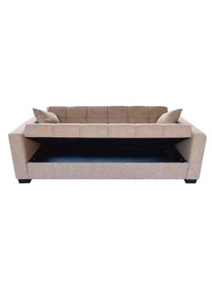 SILA Modern Three Seater Sofa Cum Bed Sleeping Fabric  Sofa Bed Modern Design Living Room Sofa Sila-S399 Beige 180x110x75  - Image 4