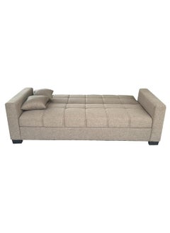 SILA Modern Three Seater Sofa Cum Bed Sleeping Fabric  Sofa Bed Modern Design Living Room Sofa Sila-S399 Beige 180x110x75  - Image 3