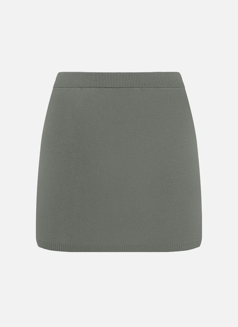 ليتشي تنورة قصيرة من الجيرسيه