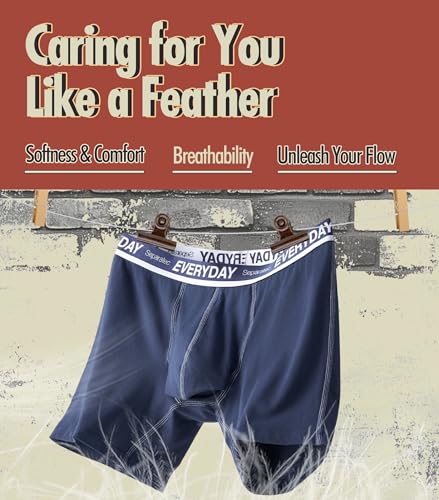 Separatec Cotton Dual Pouch Men's Underwear Comfortable Soft Breathable Everyday Boxer Briefs for men 7 Pack(XL, Assorted Colors) - Image 4