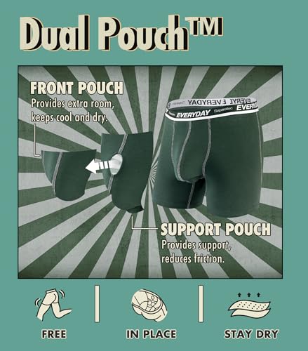 Separatec Cotton Dual Pouch Men's Underwear Comfortable Soft Breathable Everyday Boxer Briefs for men 7 Pack(XL, Assorted Colors) - Image 2
