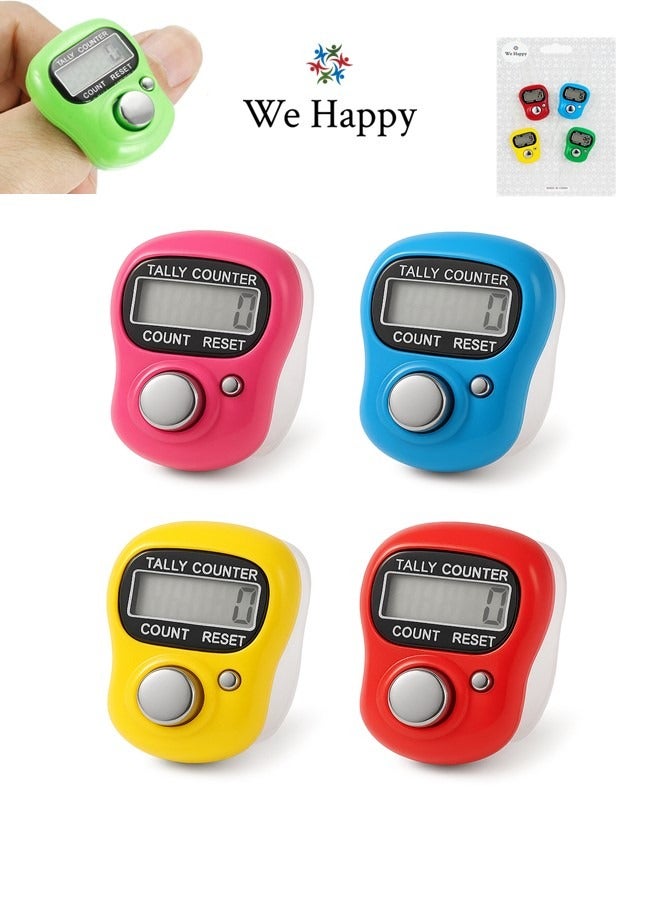 وي هابي عداد تسبيح رقمي، أداة عد أدعية رمضان، 4 قطعة، متوفر بألوان متنوعة - Image 1