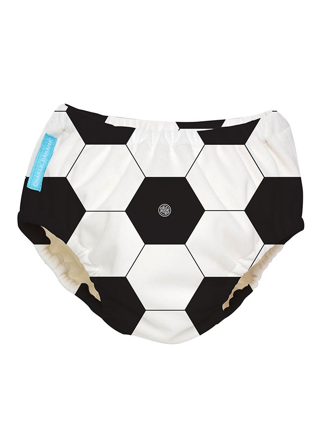 Charlie Banana 2-In1 Swim Diaper AndTraining Pantssoccer M