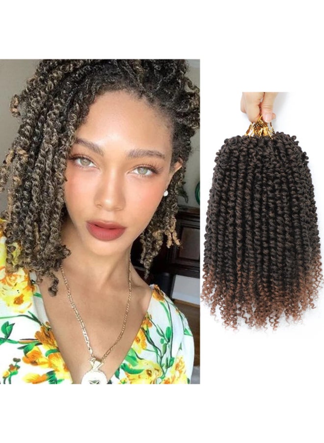 Befunny Passion Twist Crochet Hair10 Inch 9 Packs Ombre Pretwisted Passion Twist Hair Soft Pre Looped Crochet Hair For Women Short Curly Crochet Twists Braids10T30 - Image 2
