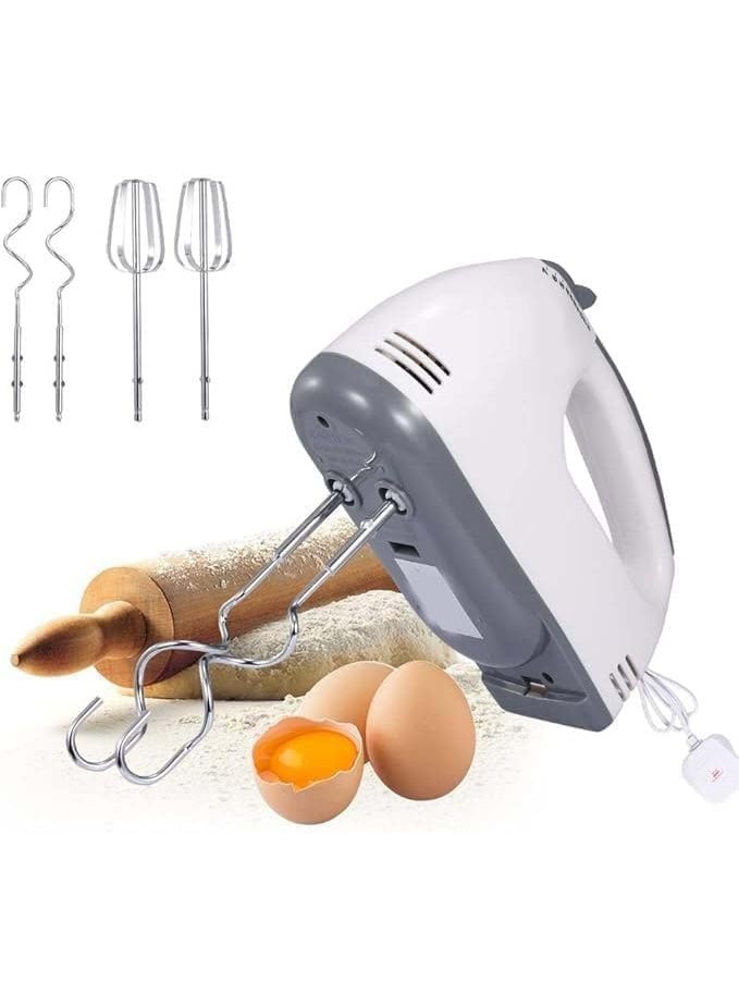7-Speed Electric Hand Mixer – Automatic Handheld Food Mixer with Egg Beaters for Baking, Cake, Dough, Bread & Flour Mixing - Image 1