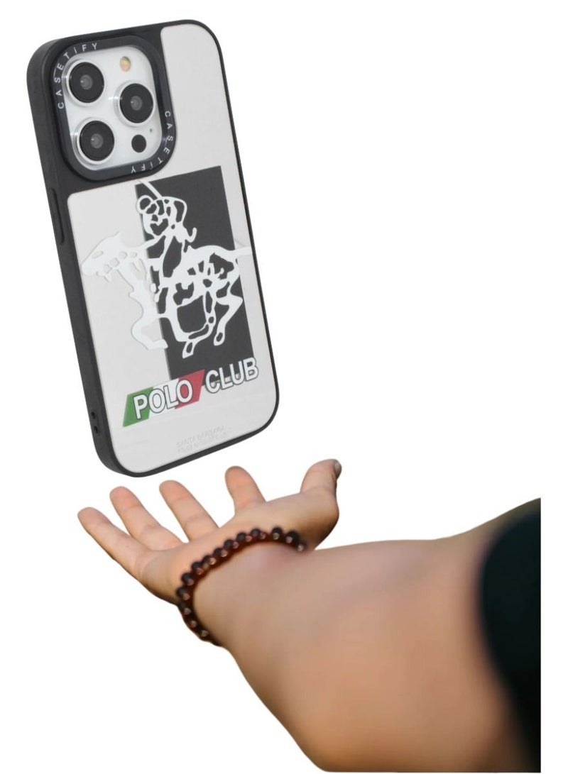 كاستيفي غطاء حماية صلب مقاوم للصدمات بتصميم بولو كلوب لهاتف آيفون 13 برو مقاس 6.1 بوصة - Image 2