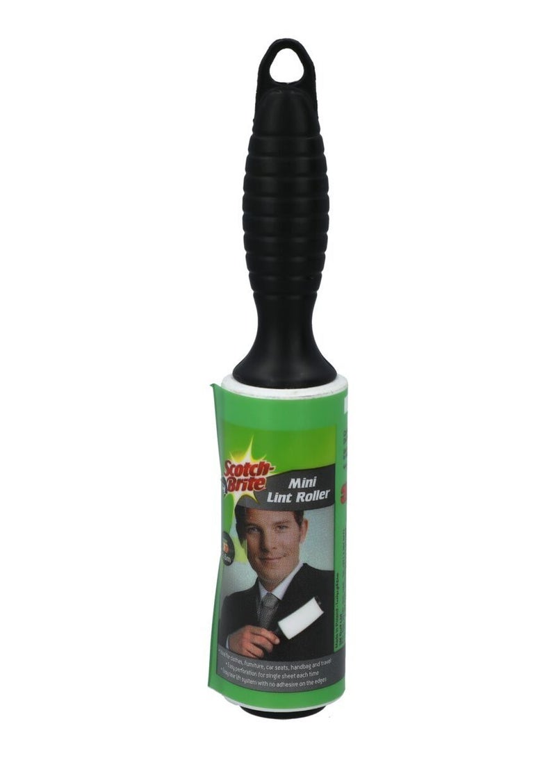 3M Scotch Brite Mini Lint Roller Black And White - Image 1