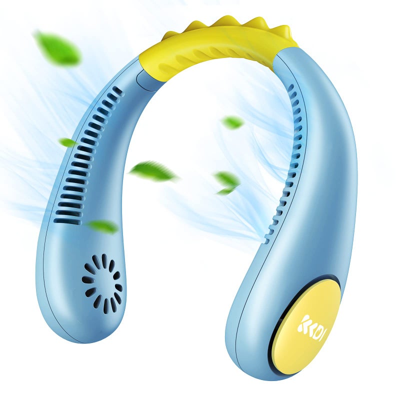 Kids Neck Fan Portable Bladeless Fans for Kid 414Y Girls  Boys 2600mAh USB Personal Mini Cooling Fan for TravelCampingStudy 4 Speeds Lightweight Compact Perfect Summer Gifts for Kids