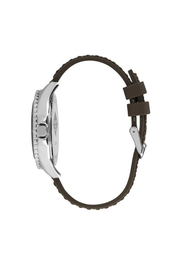 لي كوبر Men's SILICONE Analog Watch LC07361.342 - 45 mm