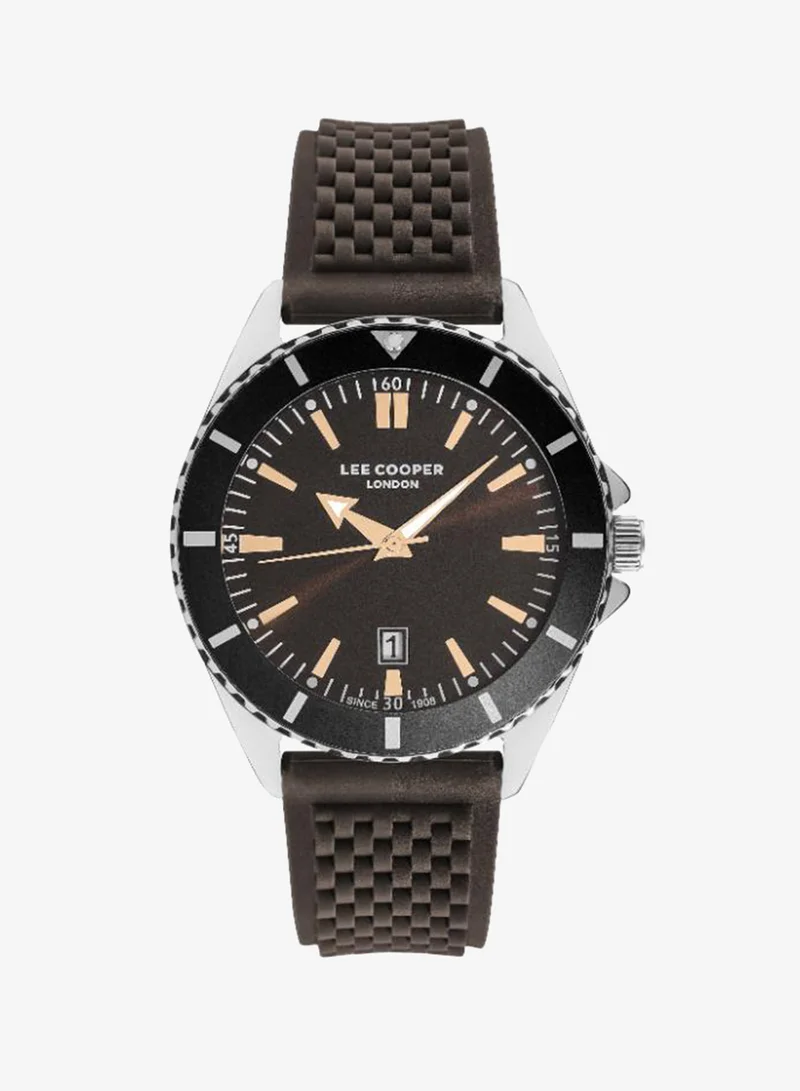 Lee Cooper Men's SILICONE Analog Watch LC07361.342 - 45 mm