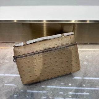 Gigi-Inspired Ostrich Leather Box Satchel Elephant Grey (khaki) - pzsku/Z4E35EEFEE762234E22DCZ/45/1746232601/66229bc4-0599-4a2c-9f47-fa2ff0c1862b