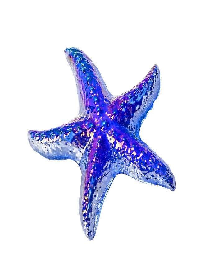 LONGWIN Handmade Glass Starfish Decor for Home Collectible Figurines Sea Animal Beach Coastal Sculpture for Tabletop Centerpiece Ocean Themed Gift - Image 1
