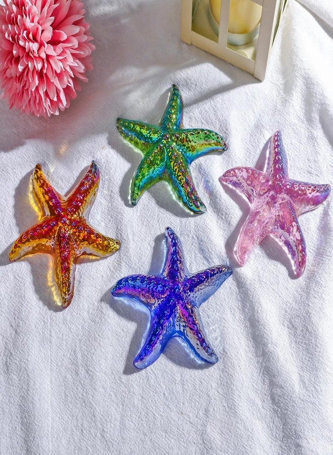LONGWIN Handmade Glass Starfish Decor for Home Collectible Figurines Sea Animal Beach Coastal Sculpture for Tabletop Centerpiece Ocean Themed Gift - Image 5