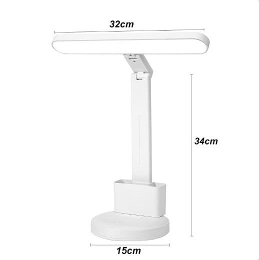 Niyanta Rechargeable Portable Multifunctional Rotating Desk Lamp for Student Office and Kids Foldable Stepless Dimming Study Eye Protection LED Reading Desk LampTouch Desk Lamp 3 Light Modes - Image 2