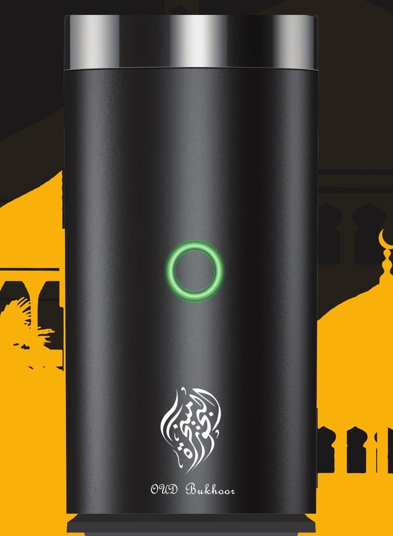 عود بخور مبخرة إلكترونية قابلة للشحن للبخور، مبخرة عربية محمولة للسيارة والمنزل، جهاز تعطير بدون دخان، موزع روائح Type-C - Image 4