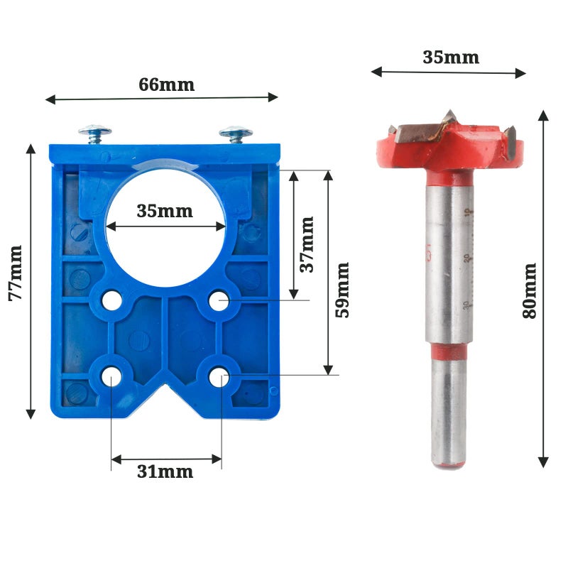 Cymax Forstner Drill Bits (35mm Hinge Jig Drill) - Image 2