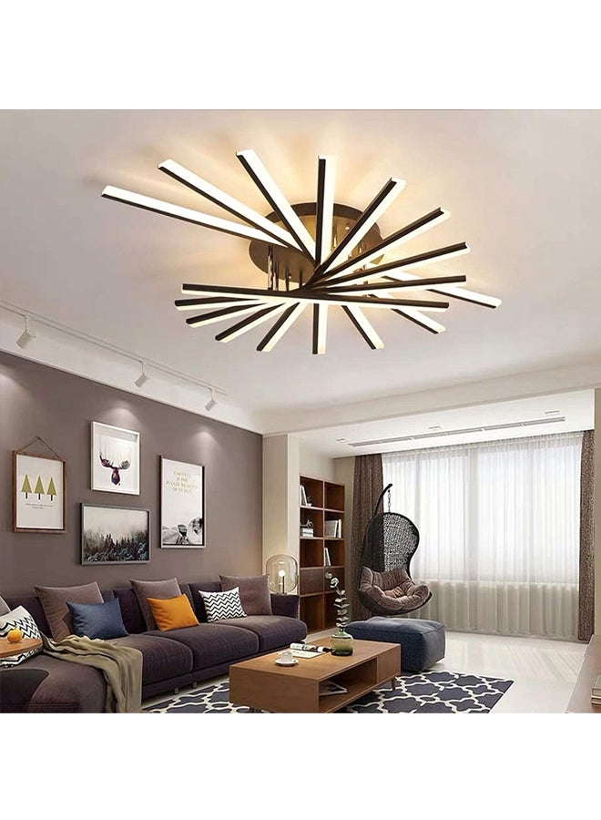 إسكدنيا إضاءة سقفية LED مودرن بتصميم نجمي مبتكر لغرفة المعيشة 9 أقلام ذهبي - Image 1