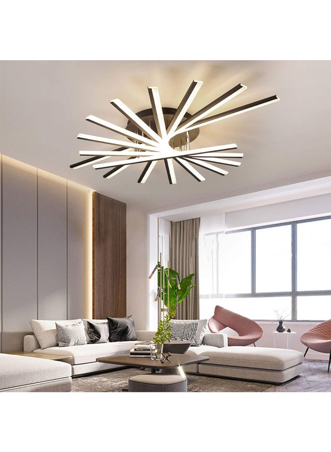 إسكدنيا إضاءة سقفية LED مودرن بتصميم نجمي مبتكر لغرفة المعيشة 9 أقلام ذهبي - Image 2
