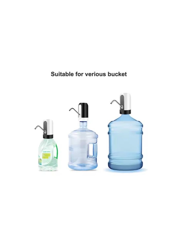 Water Pump Dispenser with USB Charging, One-Touch Dispense, Built-in Battery, 30-40 Days Use, Suitable for 2/3/4/5 Gallon Water Bottles  Lightweight,Portable  and Convenient  - Image 3