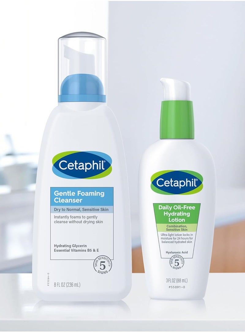 Cetaphil - Gentle Foaming Cleanser (Pack of 2) - Gently cleanses without leaving skin dry or tight - Rich, airy lather - For all skin types - Fragrance-free and suitable for sensitive skin 8oz, by Cetaphil, 2 - Image 1