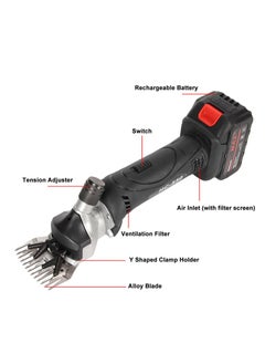 Aikanbo Cordless Wool Shear With 6-Speed Fast And Slow Shifting 2600 Rpm Professional Rechargeable Shearer 21v For Shaving Sheep, Goats, Cows And Other Farm Animals With 2 Lithium Battery  - Image 3
