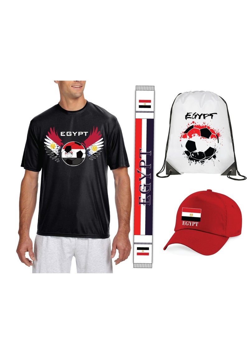 Egypt Sports Dry Fit T-Shirt-Soccer Printed TShirts-Jersey For Men And Women-Combo Pack  - Image 1