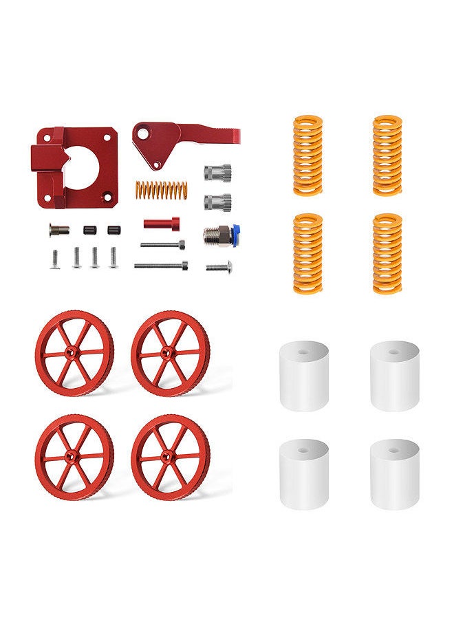 Two Trees - All Metal Feeder Extruder Frame and 4PCS Hand Twist Leveling Nut 4PCS Silicone Columns with 4PCS Heated Bed Springs - Image 1
