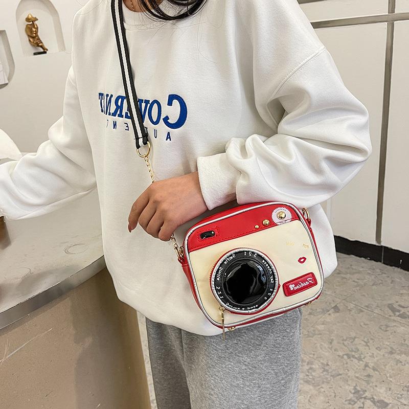 Bags New Internet Celebrity Girl Cute Camera Bag Japanese Student Shoulder Small Square Bag Women'S Crossbody Bag - Image 5