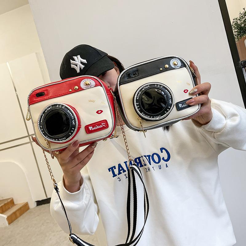 Bags New Internet Celebrity Girl Cute Camera Bag Japanese Student Shoulder Small Square Bag Women'S Crossbody Bag - Image 4
