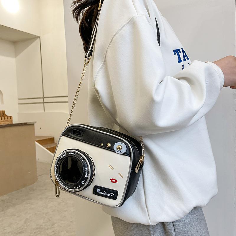 Bags New Internet Celebrity Girl Cute Camera Bag Japanese Student Shoulder Small Square Bag Women'S Crossbody Bag - Image 3