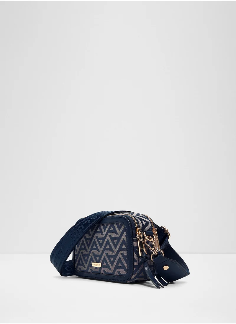 ALDO Logo Detail Zip Through Crossbody