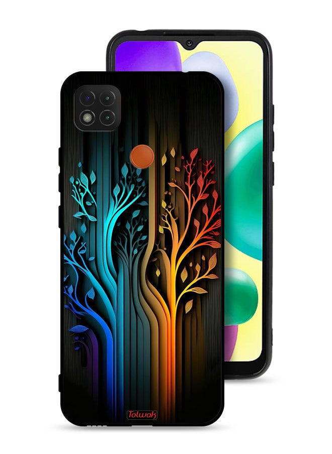 Tolwak Xiaomi Redmi 9C Protective Case Cover Tree Leaves Art  - Image 1