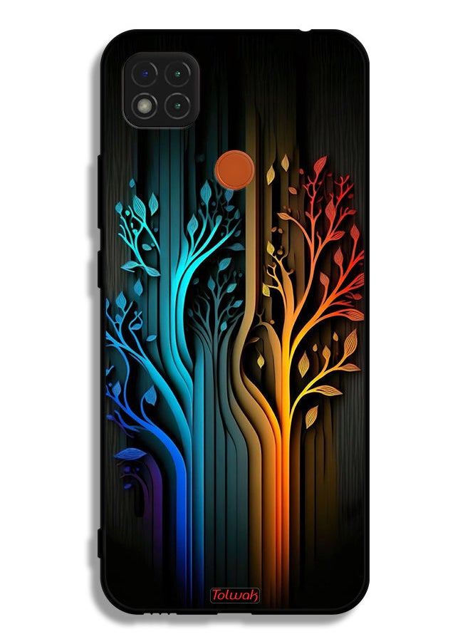 Tolwak Xiaomi Redmi 9C Protective Case Cover Tree Leaves Art  - Image 2