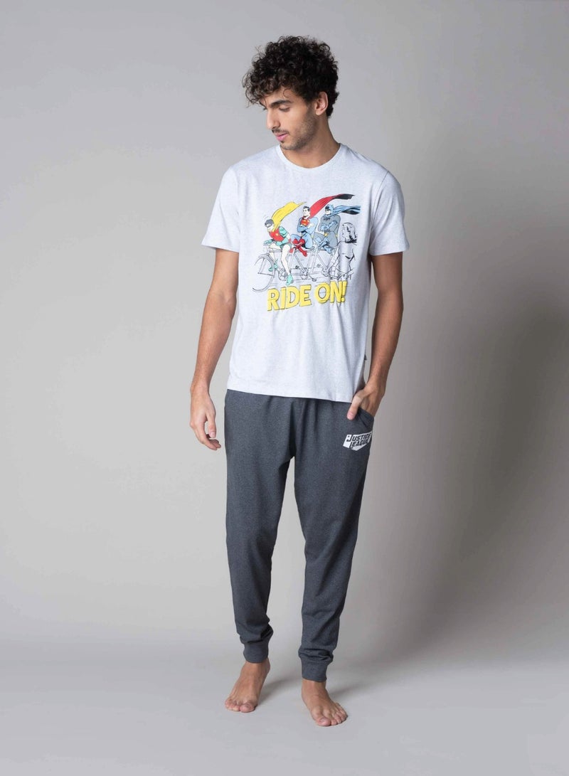 DC طقم بيجامة رجالي من Urban Haul X Justice League - Image 1