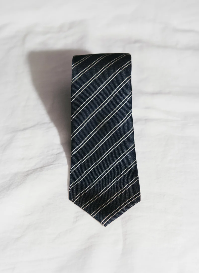Mango Man  Striped tie with combined patterns for Men | Best Price UAE