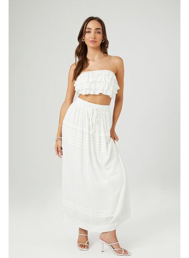 FOREVER 21 Tiered Cropped Tube Top & Skirt Set - Image 4