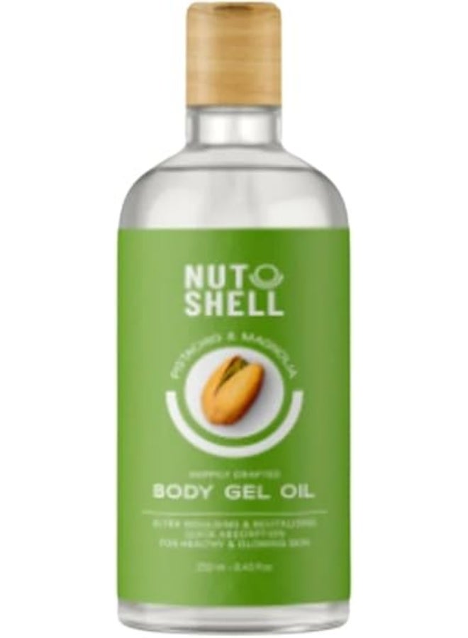 Nut Shell Pistachio & Magnolia Body Gel Oil 250ml