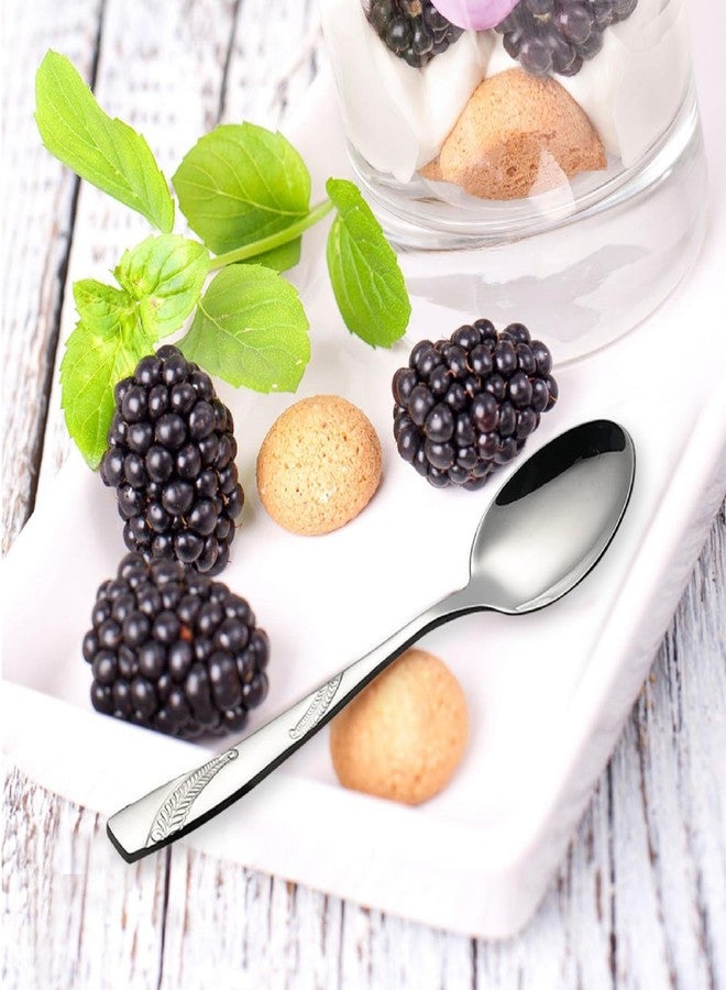 Nicesh 16-Piece Stainless Steel Dessert Spoon, 6.02-Inch Dessert Spoon Silverware Set - Image 4