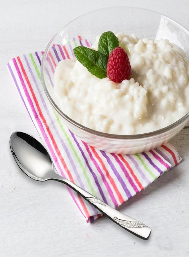 Nicesh 16-Piece Stainless Steel Dessert Spoon, 6.02-Inch Dessert Spoon Silverware Set - Image 5