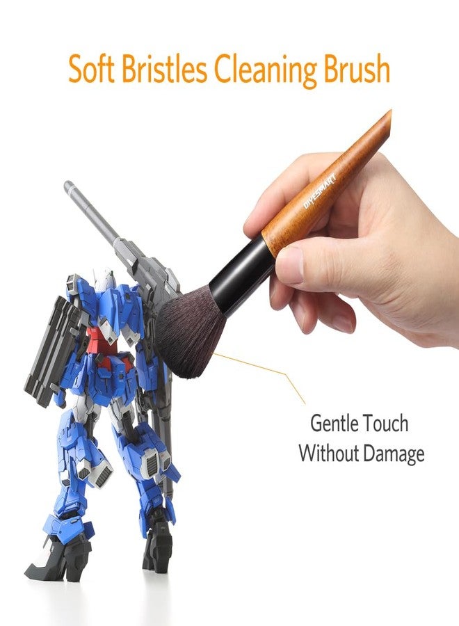DIYESMART 2pcs Cleaning Brush Kit with Wooden Handle, Model Dusting Brush Kit for Figures, Statues,Models, Craft - Image 4