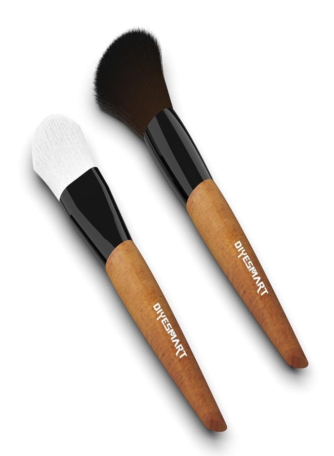 DIYESMART 2pcs Cleaning Brush Kit with Wooden Handle, Model Dusting Brush Kit for Figures, Statues,Models, Craft - Image 1